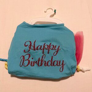 Martha Stewart Fashion Dog Apparel Happy Birthday Dog Outfit Size Large
